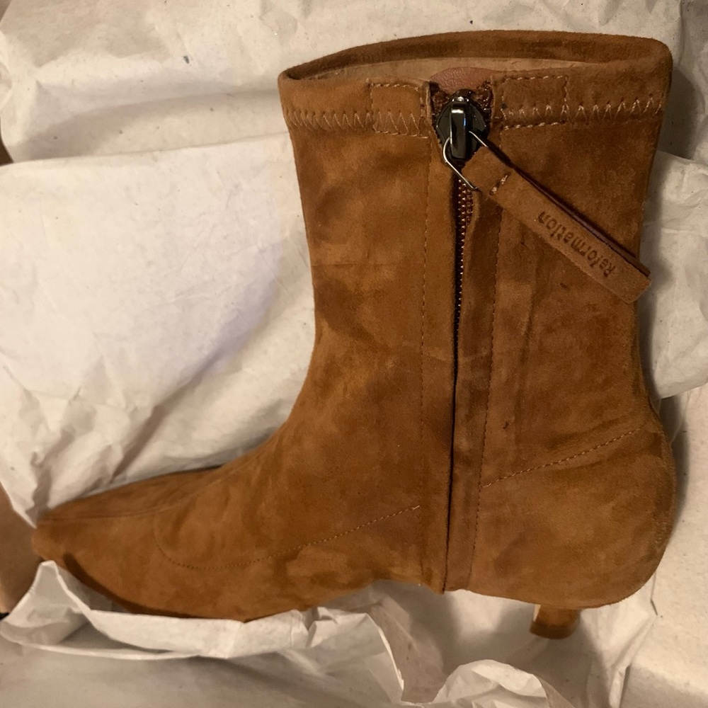 Reformation Size 7.5 Color Toasted Brown Suede - Picture 4 of 7